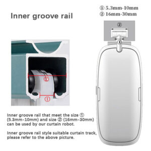 Color: White - Tuya Smart Curtains Bluetooth Wireless Automatic Curtain