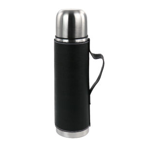 Mr. Coffee 23oz Stainless Steel Thermal Travel Bottle in Leatherette