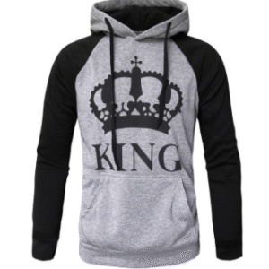 Color: Black, Size: L, Style: 7 - 2021 foreign trade autumn and winter new hooded sets of spelling color couple sweater big explosion models