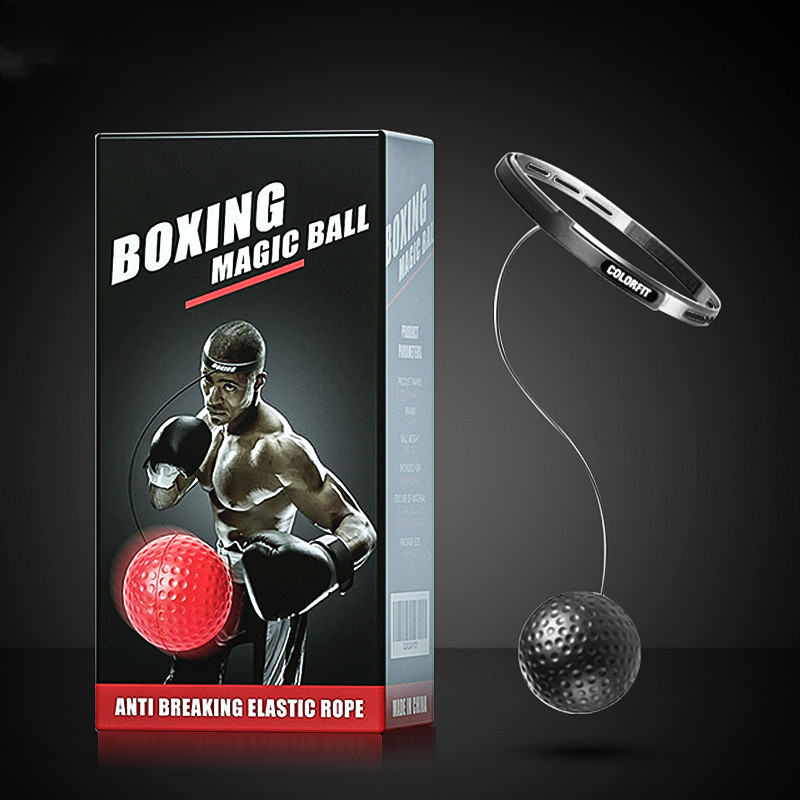 style: 2, Color: A - Head-mounted Boxing Speed Ball Decompression Magic Fitness Reaction Ball