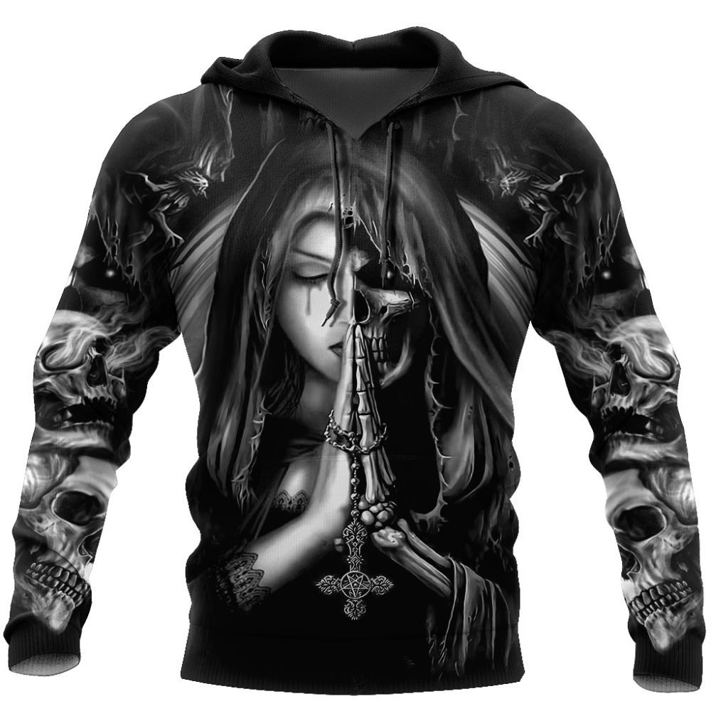 Color: 1Style, Size: S - Halloween Skull Anime 3D Sweatshirt - Image 2