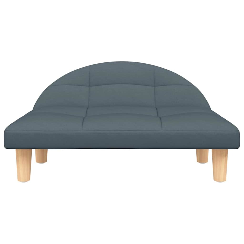 vidaXL Dog Bed Dark Grey 70x52 x 11.8 " Fabric - Image 3