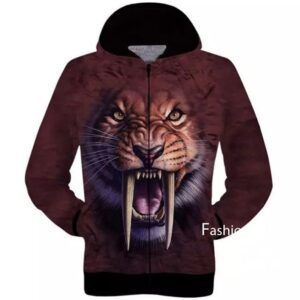 2021 new winter sweater 3D men full printing Europe 3D animal print hoodies jacket one generation - Style: Cat, Size: S