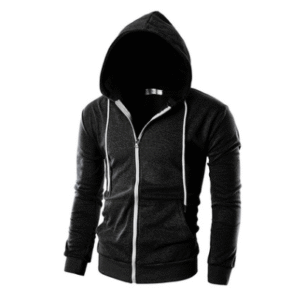 Color: gules, Size: S - Men's Hooded Zip Cardigan