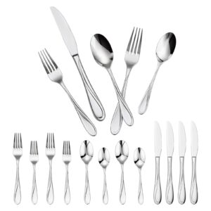 30-Piece Silverware Set Stainless Steel Cutlery Flatware Utensil Kitchen for 6