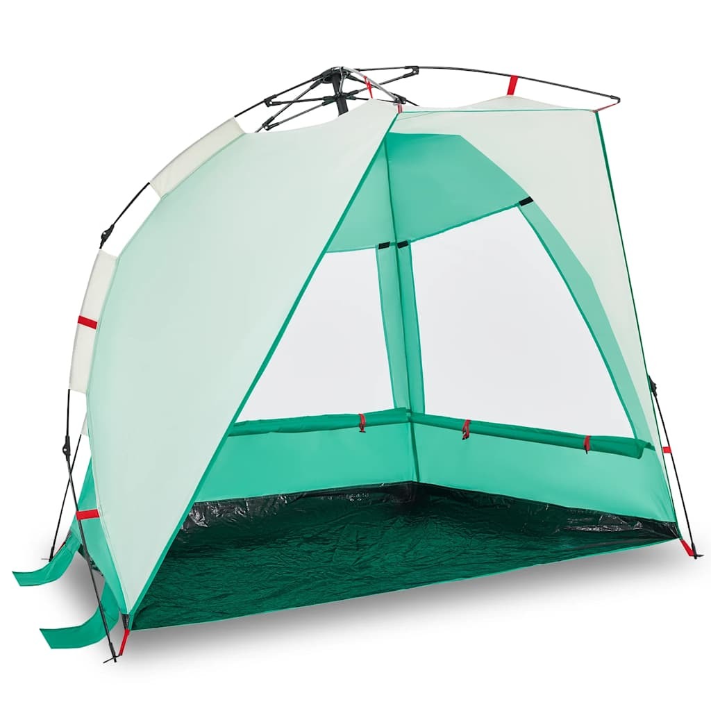vidaXL Beach Tent 2-Person Sea Green Quick Release Waterproof - Image 2