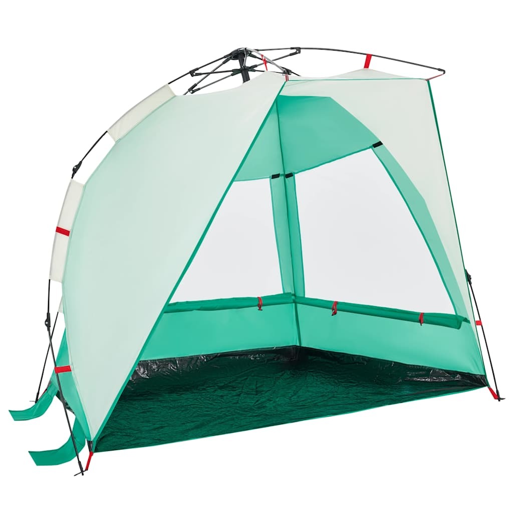 vidaXL Beach Tent 2-Person Sea Green Quick Release Waterproof - Image 4