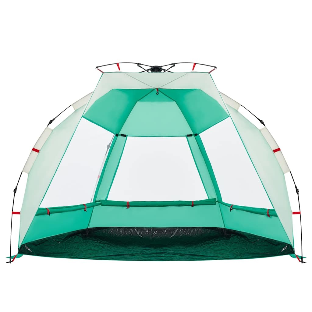 vidaXL Beach Tent 2-Person Sea Green Quick Release Waterproof - Image 5