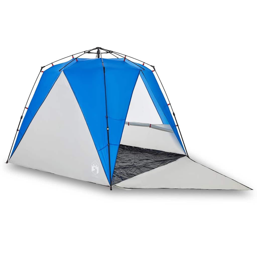 vidaXL Beach Tent 4-Person Azure Blue Quick Release Waterproof - Image 2