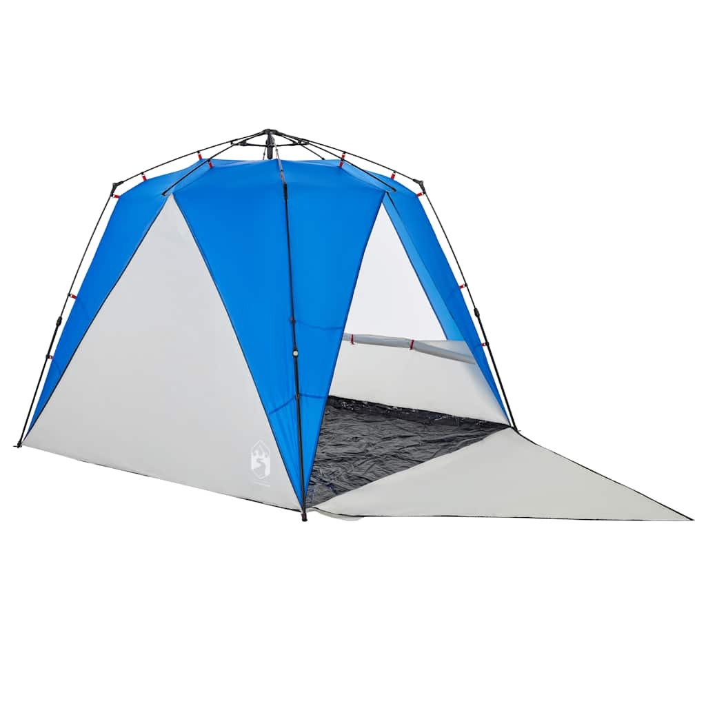 vidaXL Beach Tent 4-Person Azure Blue Quick Release Waterproof - Image 4