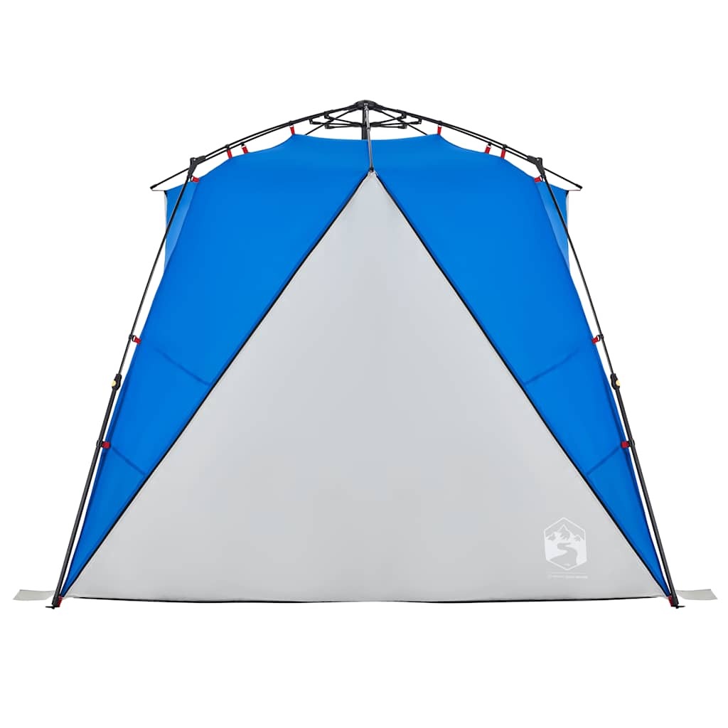 vidaXL Beach Tent 4-Person Azure Blue Quick Release Waterproof - Image 7