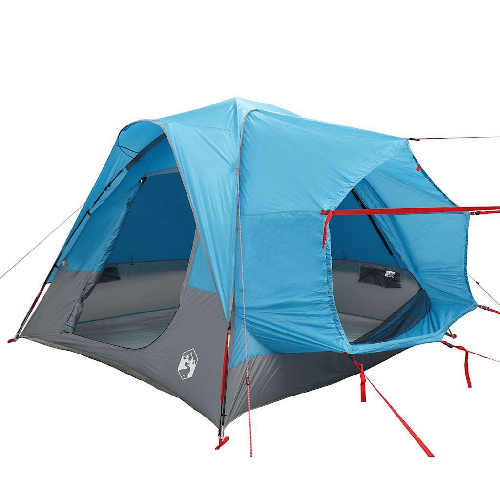 vidaXL Car Tent 4-Person Blue Waterproof - Image 3