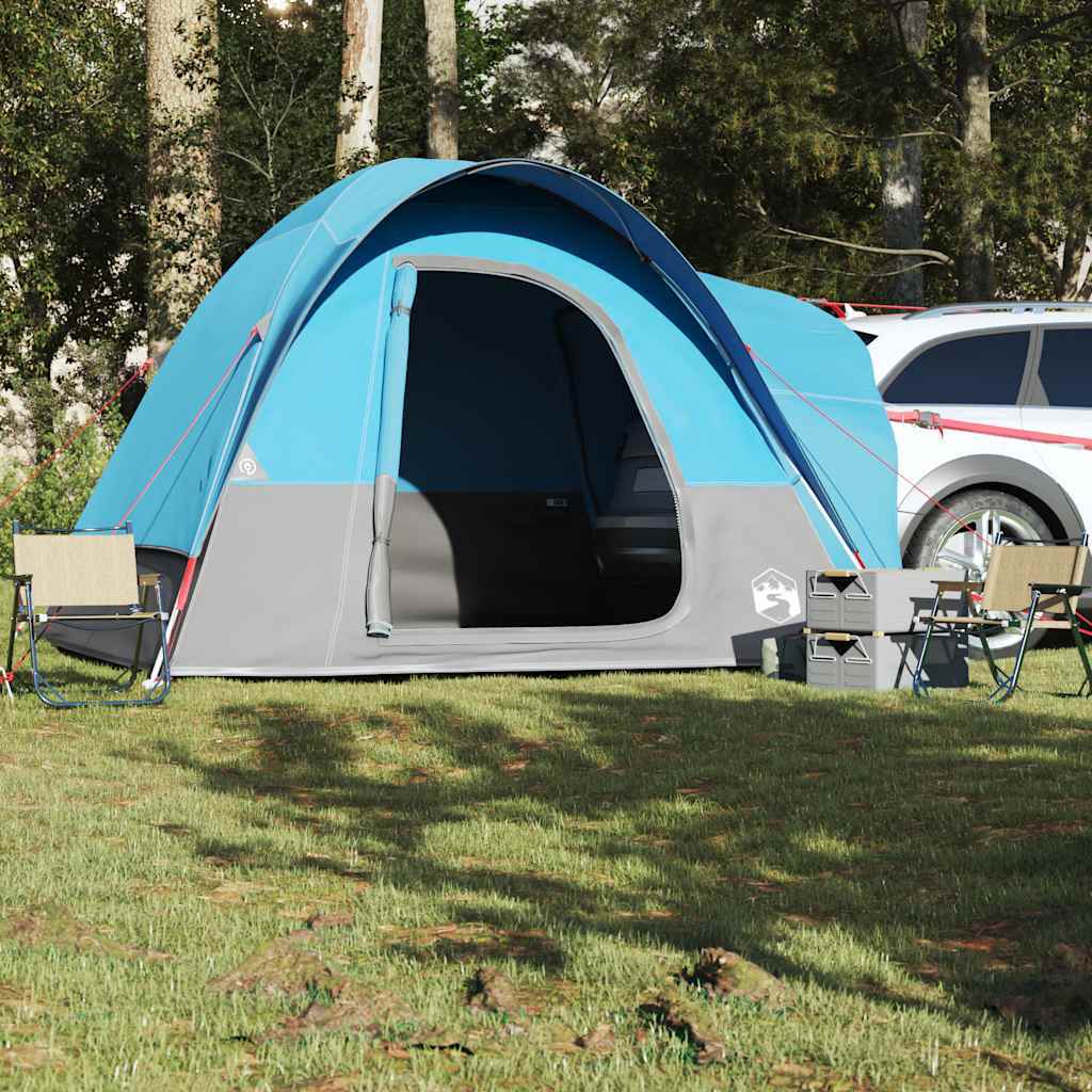 vidaXL Car Tent 4-Person Blue Waterproof - Image 4