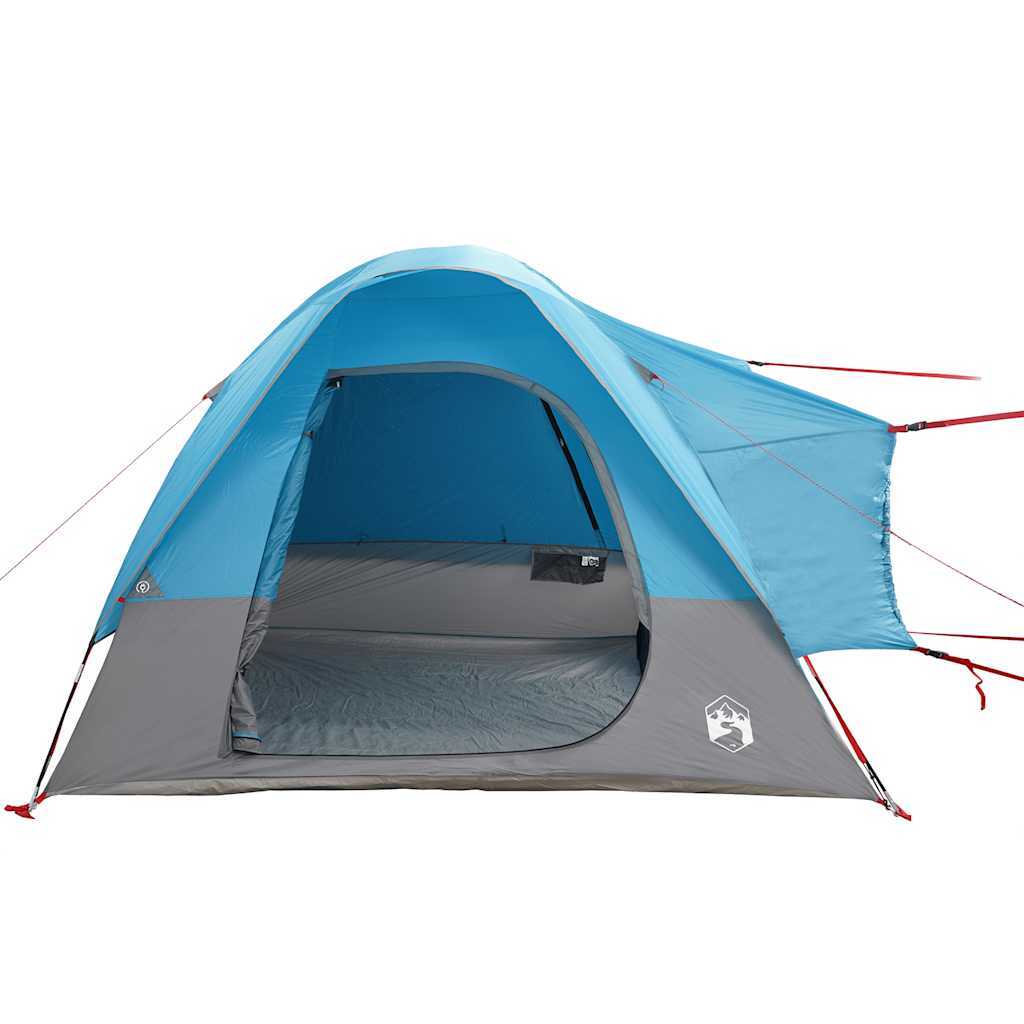 vidaXL Car Tent 4-Person Blue Waterproof - Image 7