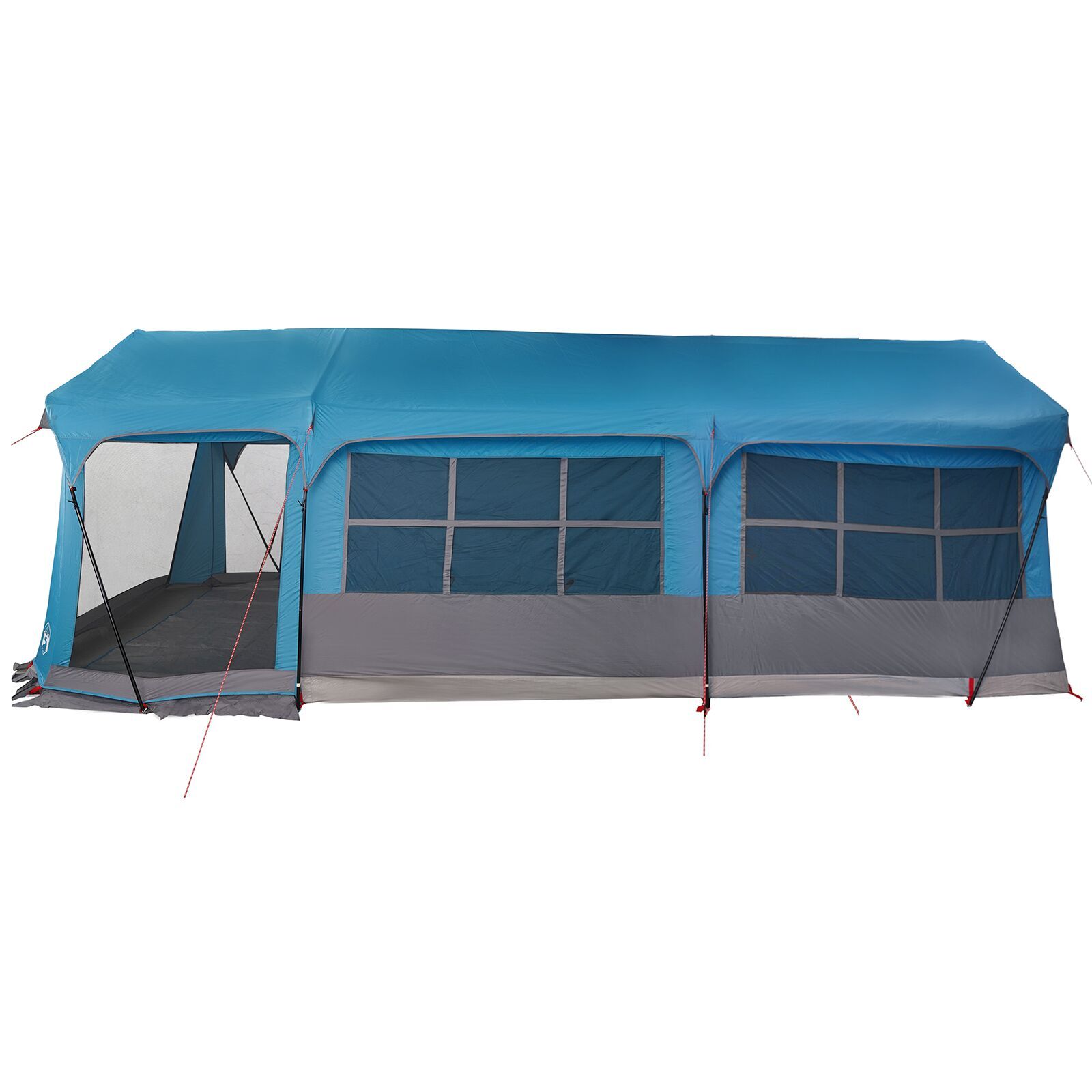 vidaXL Camping Tent with Windows Blue 10-Person Waterproof - Image 6