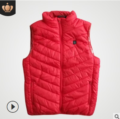 Color: Red, Size: 4XL - Heated Vest Smart Electric Heating Jacket Men Women Waistcoat Winter - Image 2