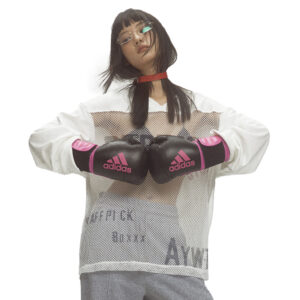 See-through Mesh Stitching Long Sleeve Men's And Women's Sports Loose