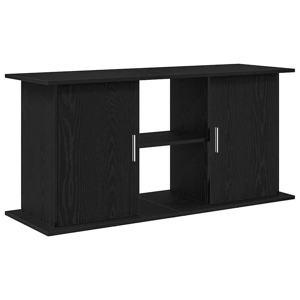 vidaXL Aquarium Stand Black Oak Engineered Wood 47.6 x 16.1 x 22.8 in - Image 2