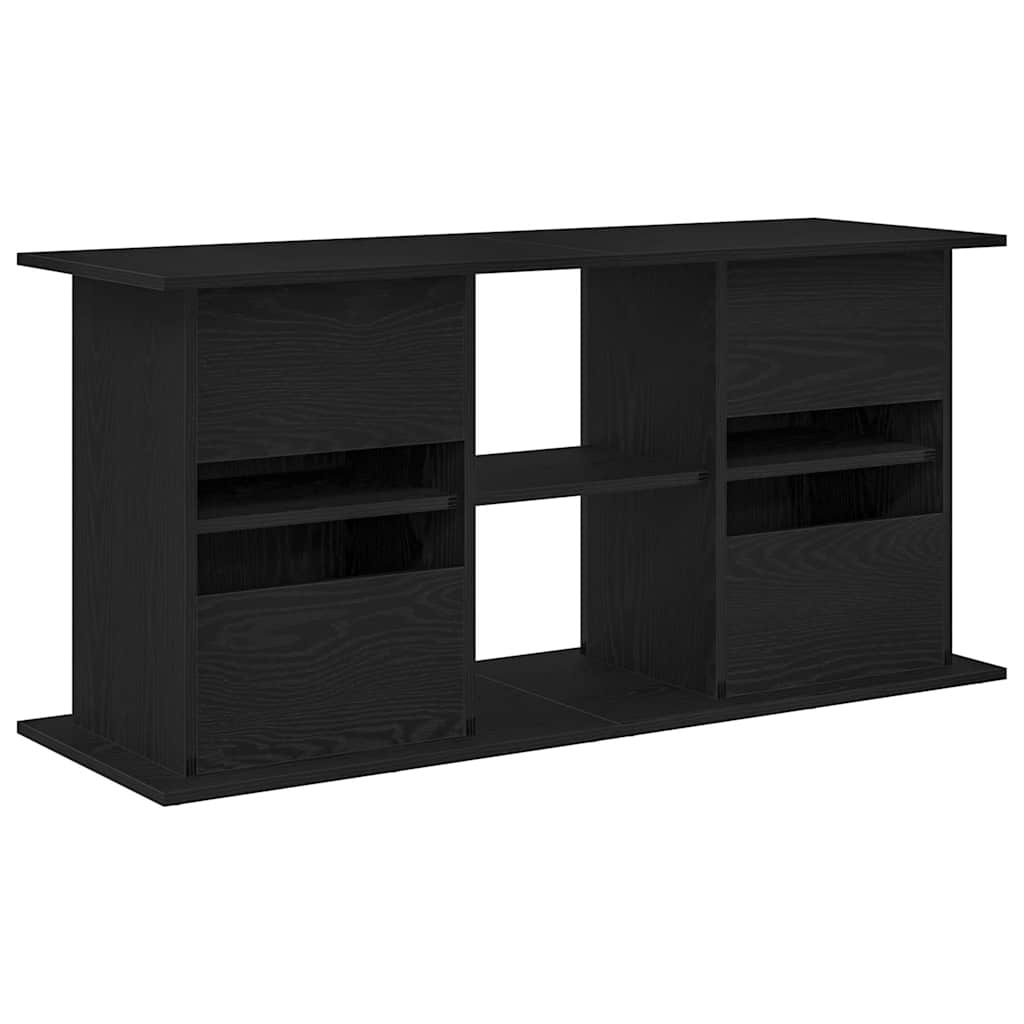 vidaXL Aquarium Stand Black Oak Engineered Wood 47.6 x 16.1 x 22.8 in - Image 7
