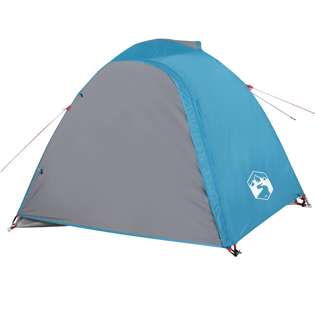 vidaXL Camping Tent Dome 4-Person Blue Waterproof - Image 6