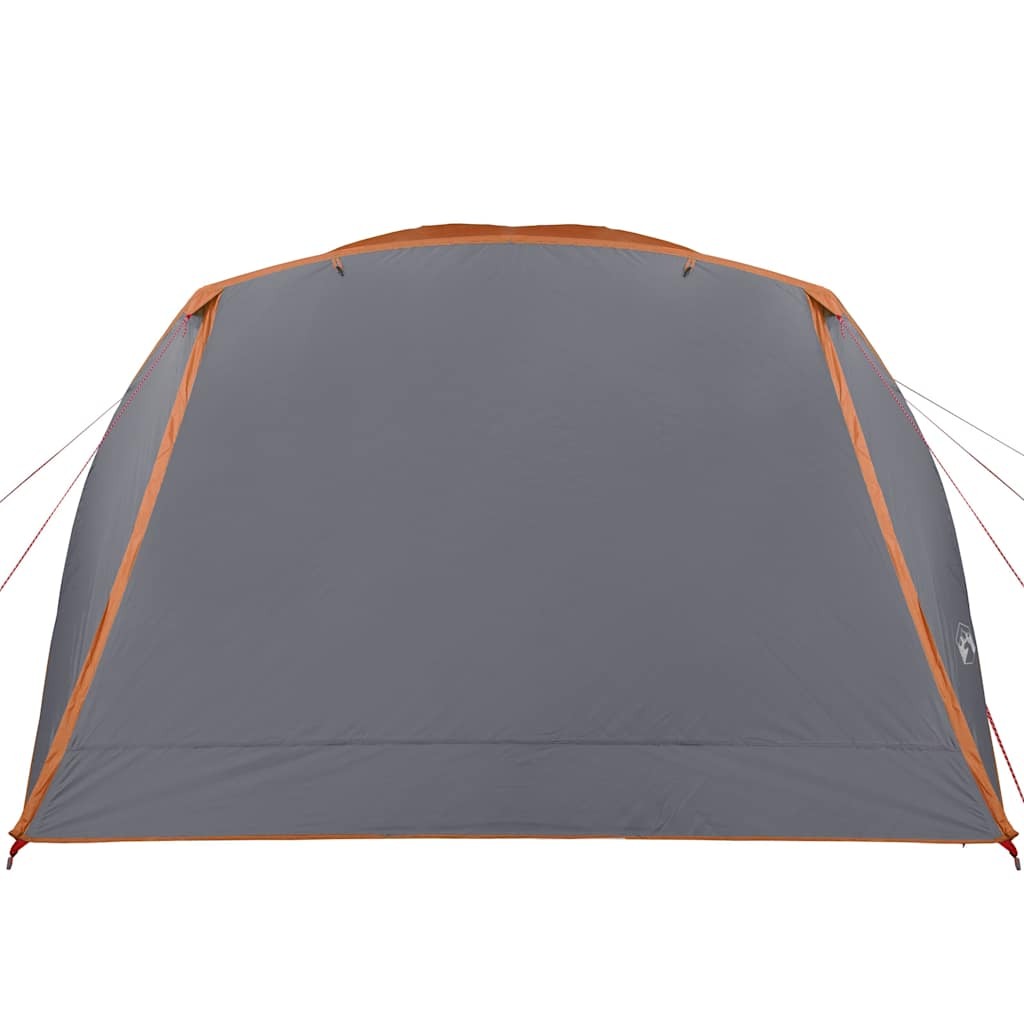 vidaXL Family Tent with Porch 6-Person Gray and Orange Waterproof - Image 7