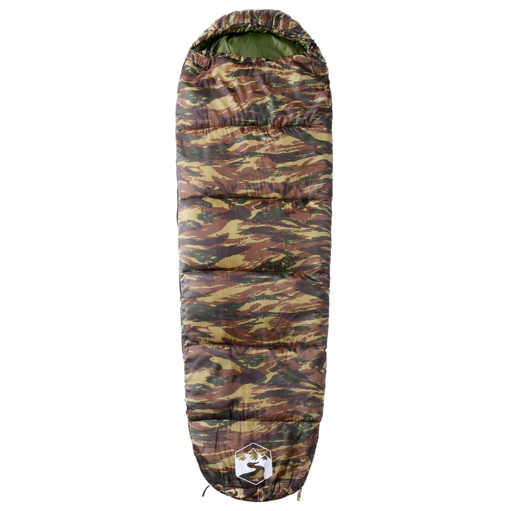 vidaXL Mummy Sleeping Bag for Adults Camping 3 Seasons - Image 2