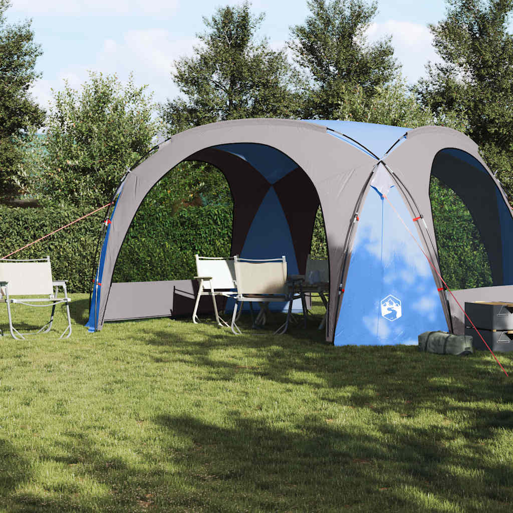 vidaXL Party Tent Blue Waterproof - Image 3