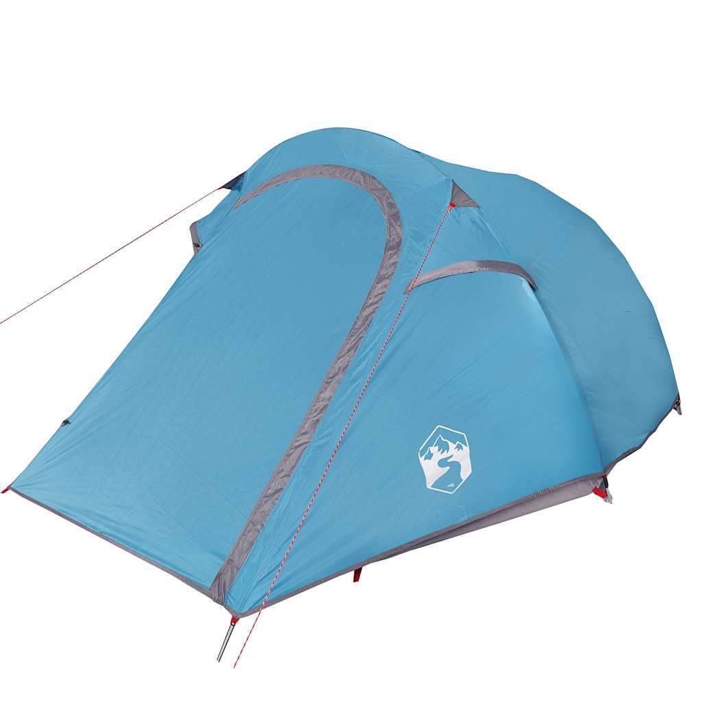vidaXL Camping Tent Tunnel 2-Person Blue Waterproof - Image 5