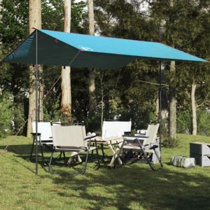 vidaXL Camping Tarp Blue 141.7x115.7" Waterproof