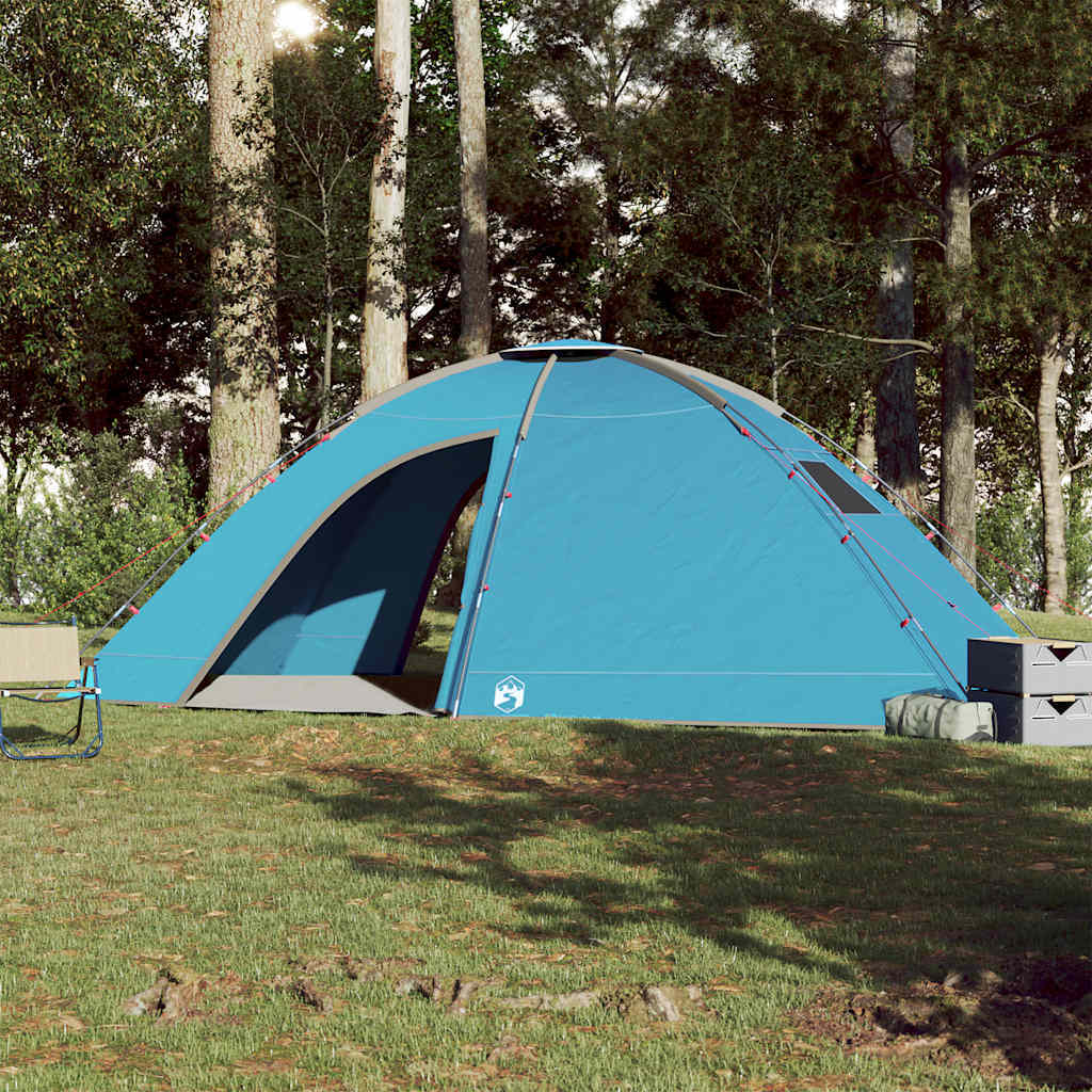 vidaXL Camping Tent 8-Person Blue Waterproof - Image 3