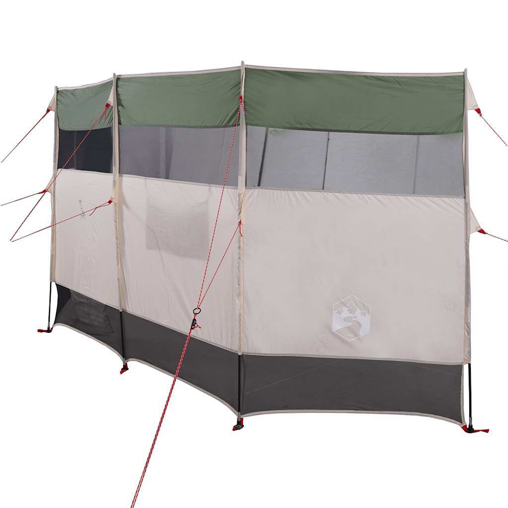 vidaXL Camping Windbreak Green 144.1"x59.8"x59.8" Waterproof - Image 5
