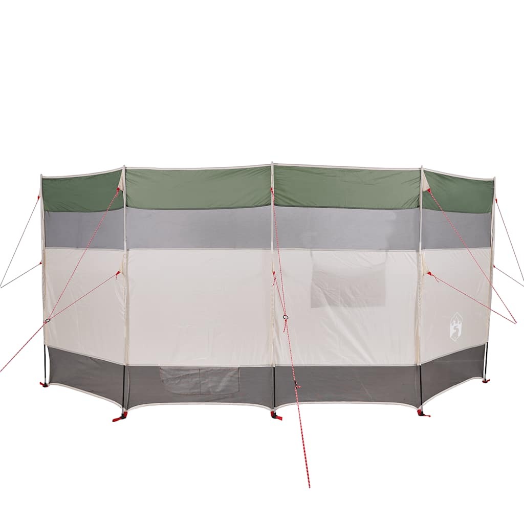 vidaXL Camping Windbreak Green 144.1"x59.8"x59.8" Waterproof - Image 6