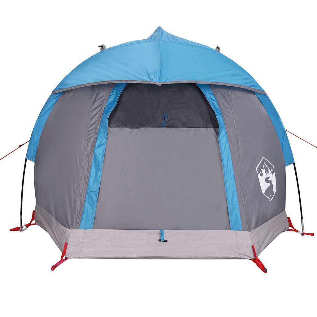 vidaXL Camping Tent Dome 1-Person Blue Waterproof - Image 6