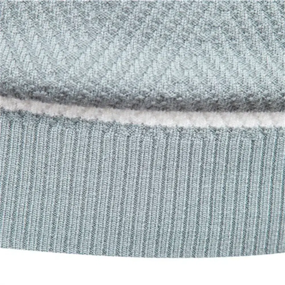 Color: black, Size: XL - Embroidered LONSDALE Mens Boys Winter Stripe Sweater Thick Warm Pullovers Men's O-neck Basic Casual Slim Comfortable Sweaters - Image 6