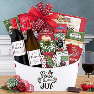 Kiarna Holiday Red & White Duet: Wine Gift Basket