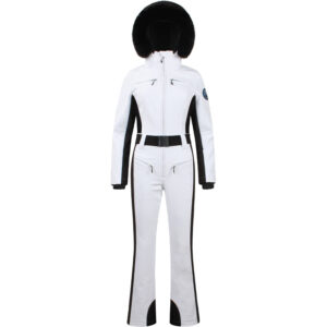 Color: White, size: L - One-piece Ski Suit Female Professional Double-board Thickened Warm